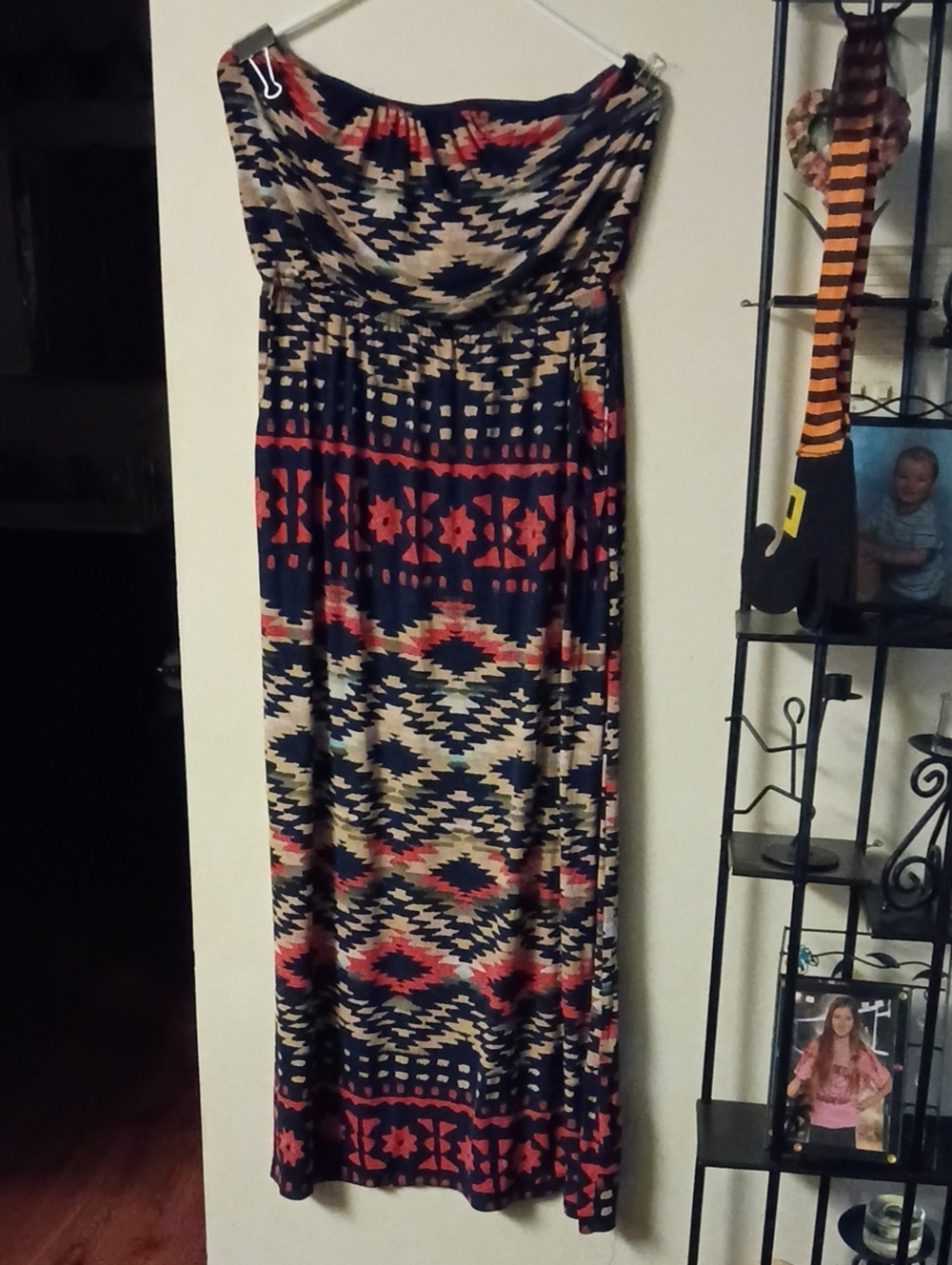 Trixxi 3 Pink Hearts Women’s Strapless Long Dress Size Large